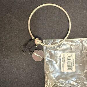 Pandora Silver Bracelet with Heart Charm